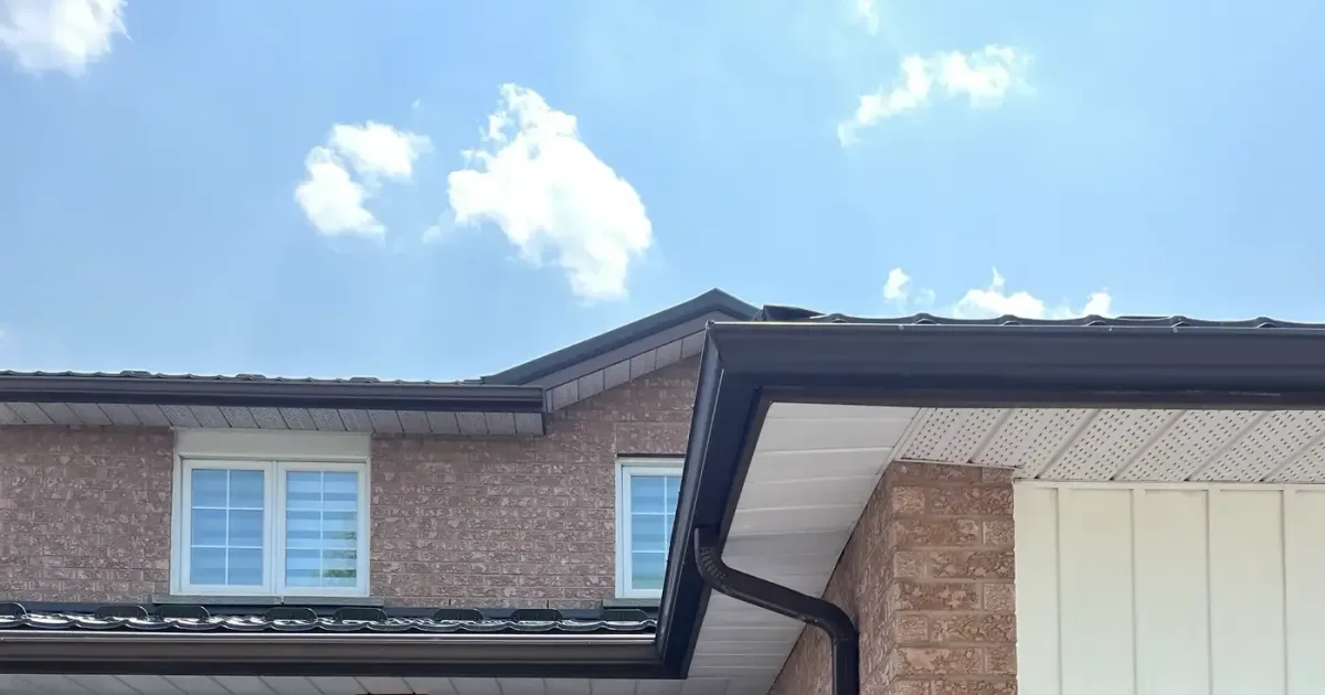 Sliding patio door on a home in Aurora, Ontario